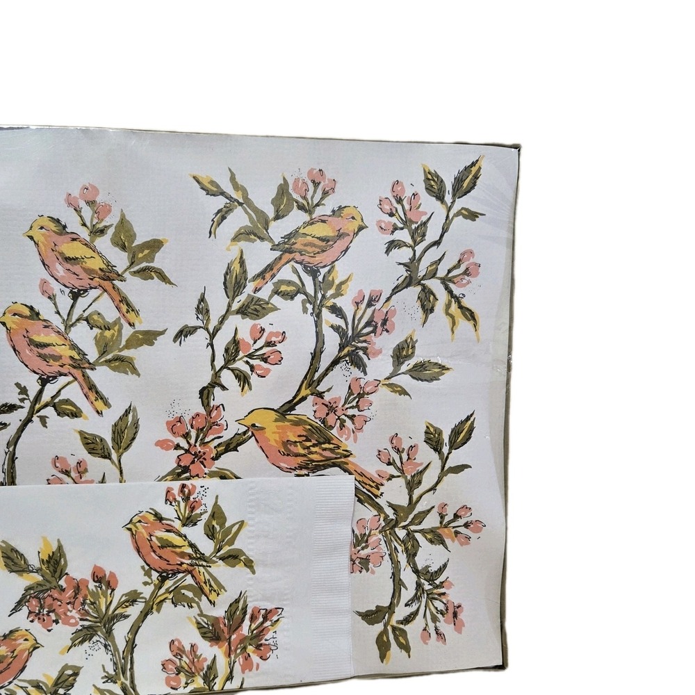 Monogram of California Paper Placemats & Napkins Bird Flowers MCM Vtg NOS - Picture 4 of 9